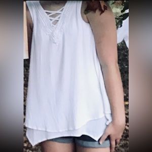 white layered tank!!